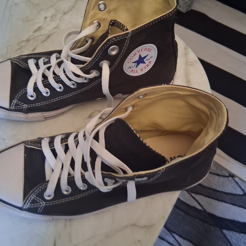 Converse Black and White High-Tops